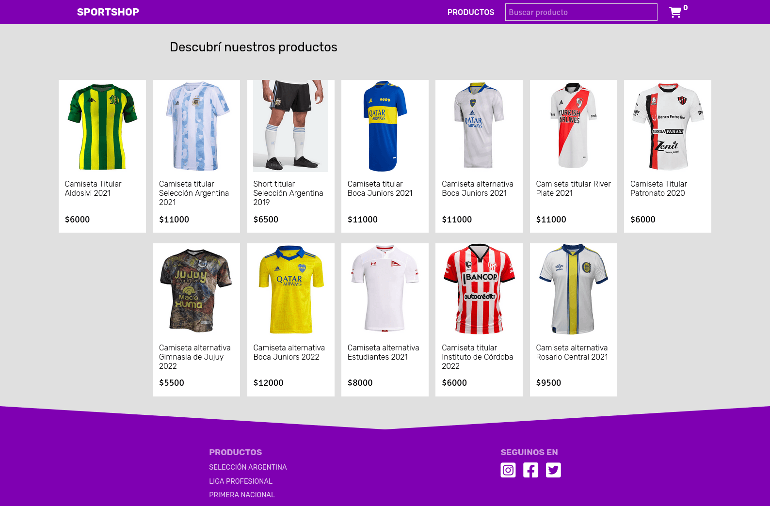 SportShop screenshot
